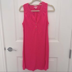 Lilly Pulitzer hot pink cotton dress, size M